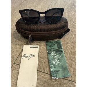 Maui Jim MJ 813-03 Star Gazing Sunglasses Black Polarized 50-22-140